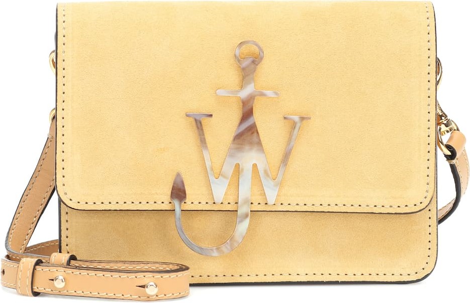 J.W.Anderson Logo Small suede shoulder bag