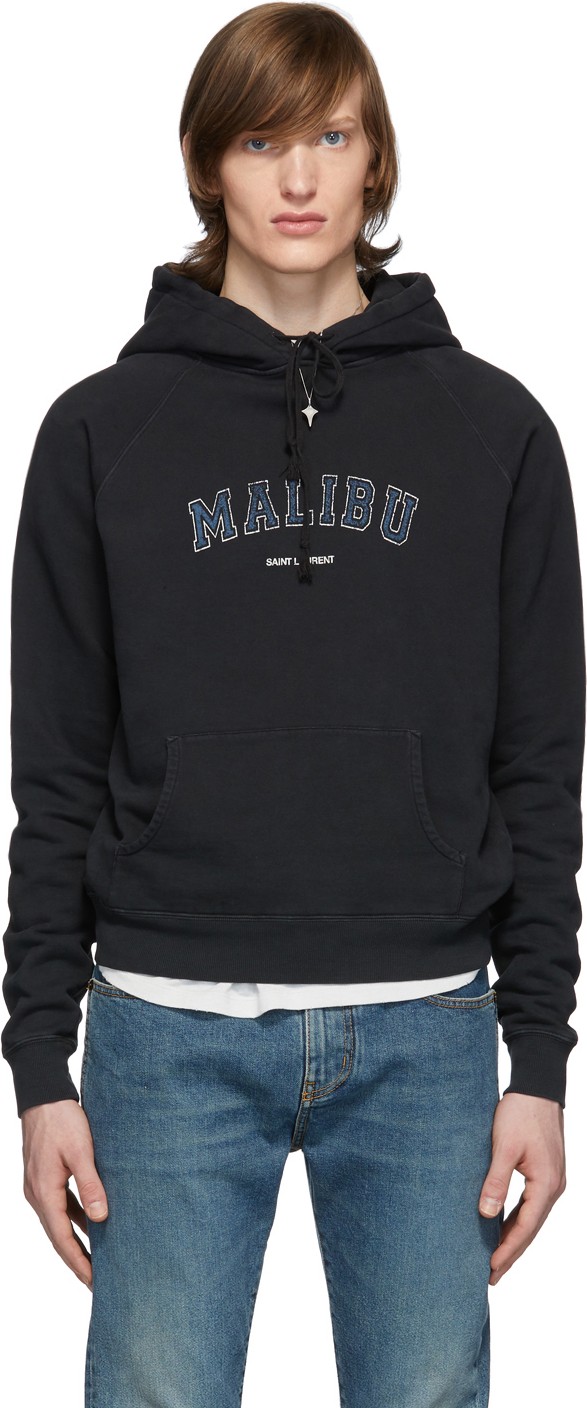 Saint Laurent Black 'Malibu' Hoodie