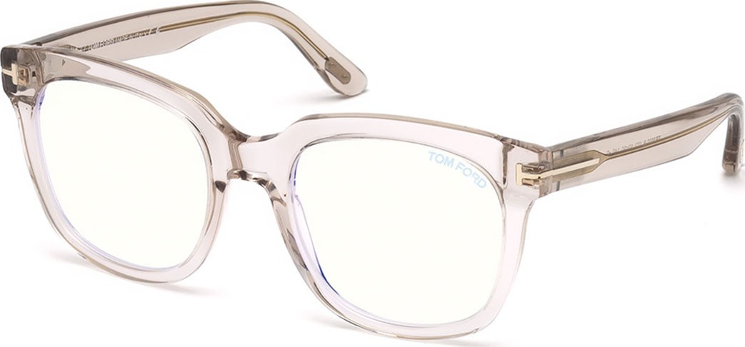 TOM FORD Blue Light-Blocking Square Transparent Acetate Optical Frames