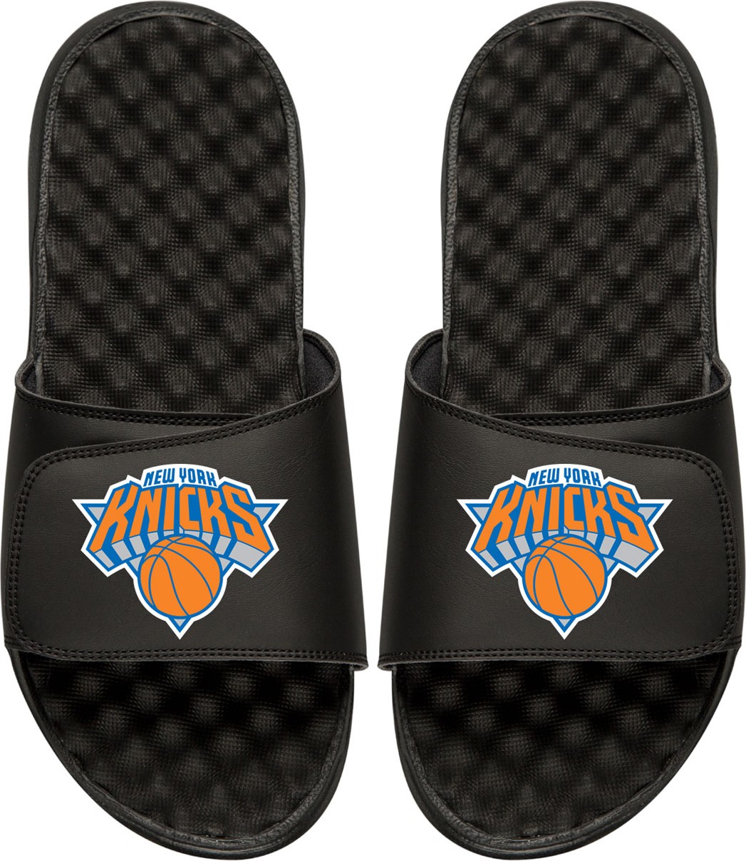 ISlide Men's NBA New York Nicks Primary Slide Sandals, Black