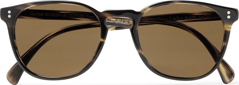 Oliver Peoples Finley Esq. D-Frame Tortoiseshell Acetate Sunglasses