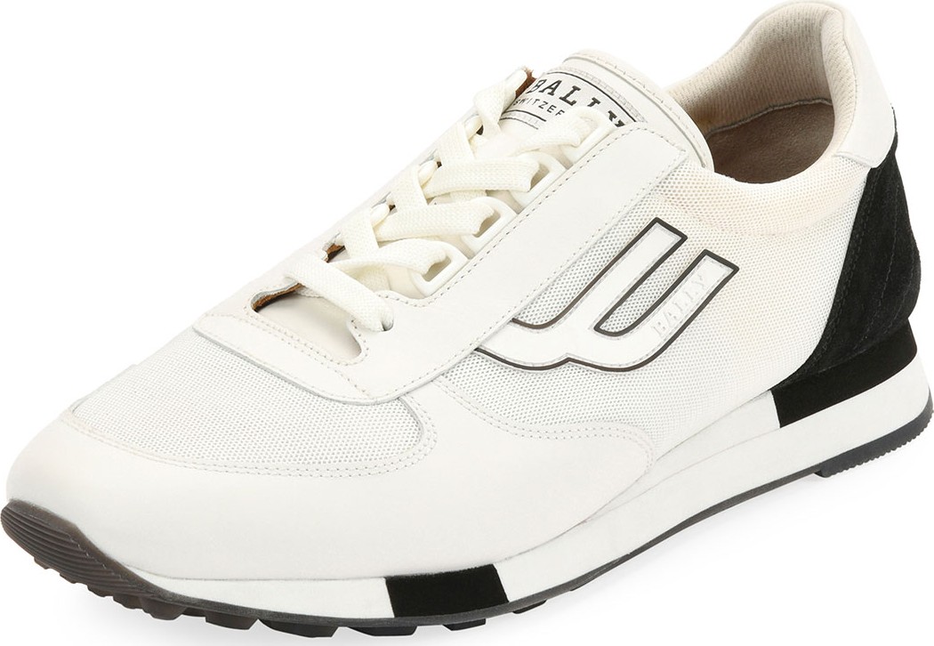 Bally Men's Gavino Retro Leather Running Sneakers