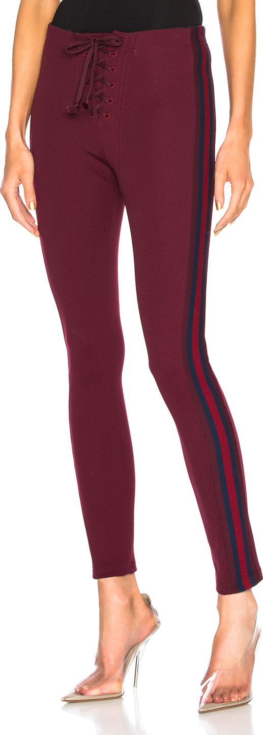 Yeezy Season 5 Striped Lace Up Leggings