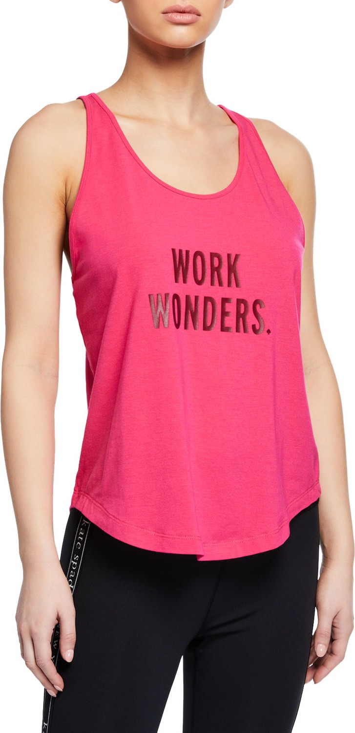 Kate Spade New York wonder racerback graphic tank