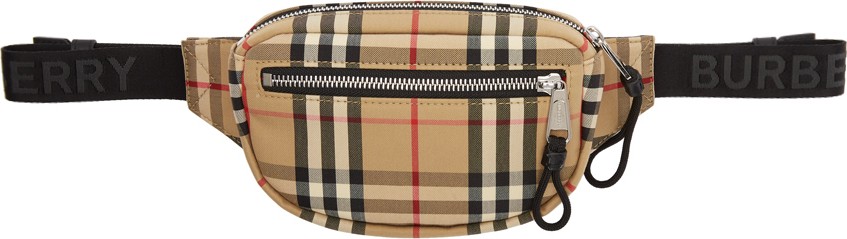 Burberry London England Beige Small Cannon Bum Bag
