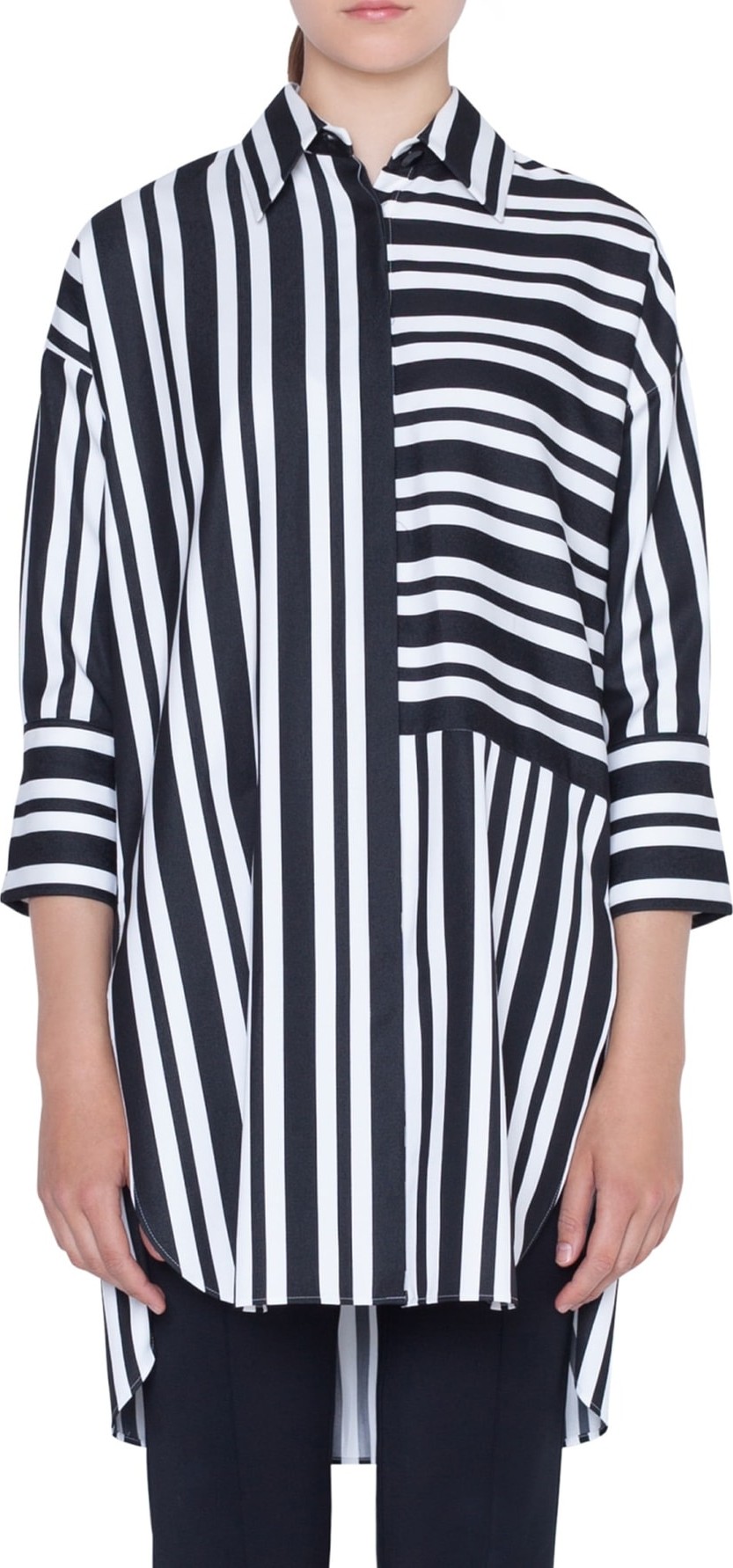 Akris Punto Stripe Tunic Blouse