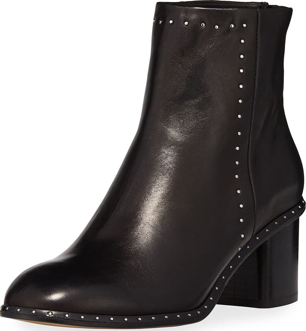 Rag & Bone Willow Studded 50mm Ankle Boots, Black
