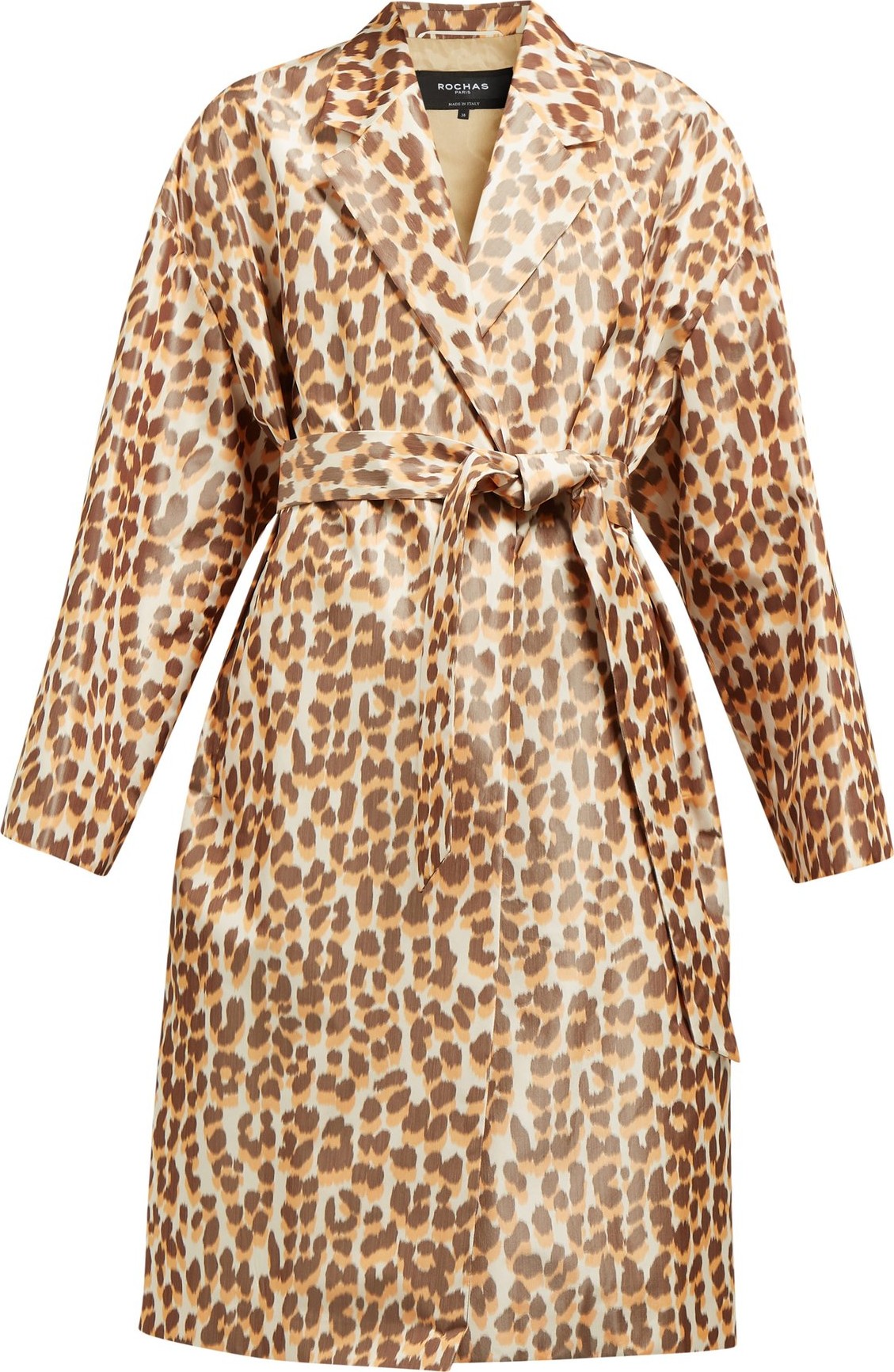 ROCHAS Okawa leopard-print taffeta coat