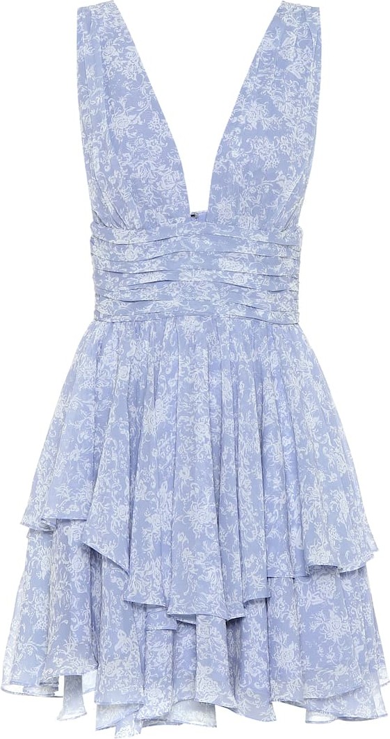 Caroline Constas Paros floral minidress