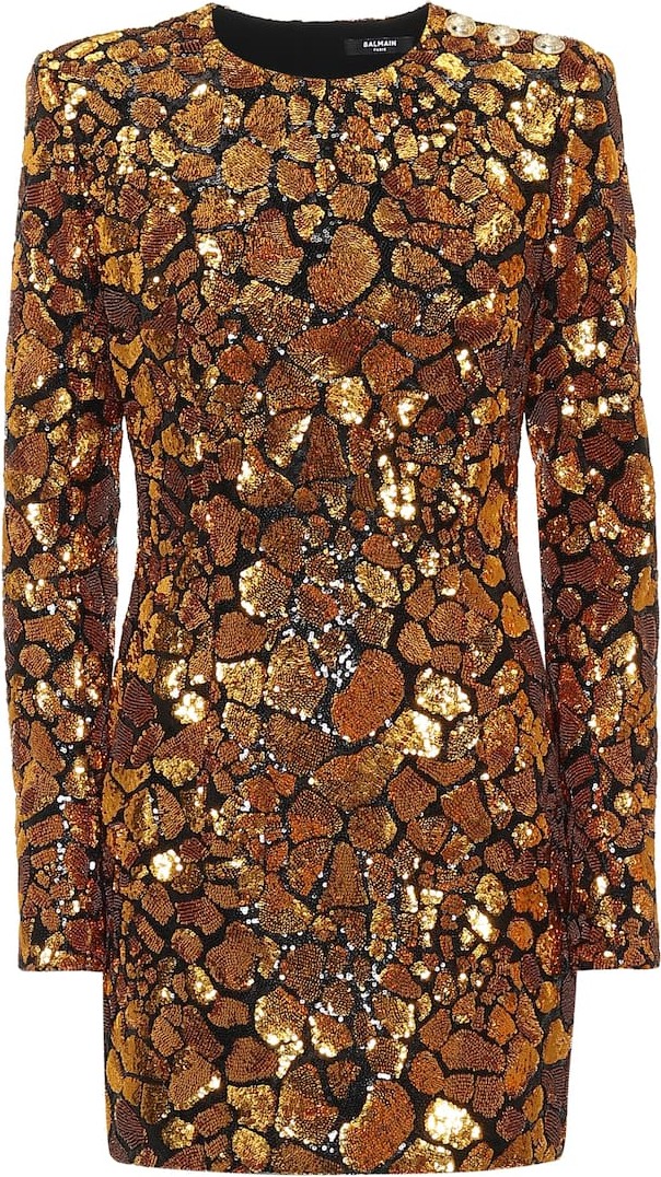 Balmain Sequined minidress