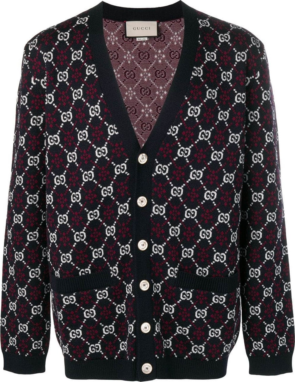 Gucci motif cardigan