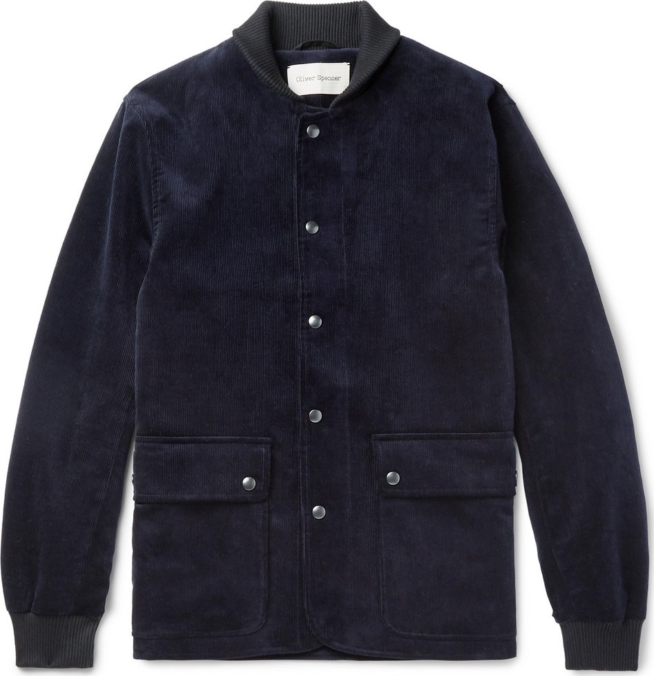 Oliver Spencer Berwick Cotton-Corduroy Bomber Jacket