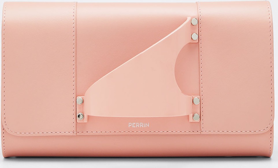 Perrin Paris L'Eiffel Leather Clutch Bag