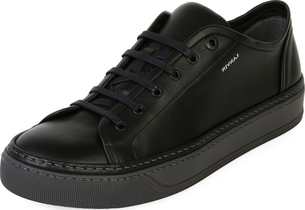 Lanvin Men's Leather Low-Top Sneakers