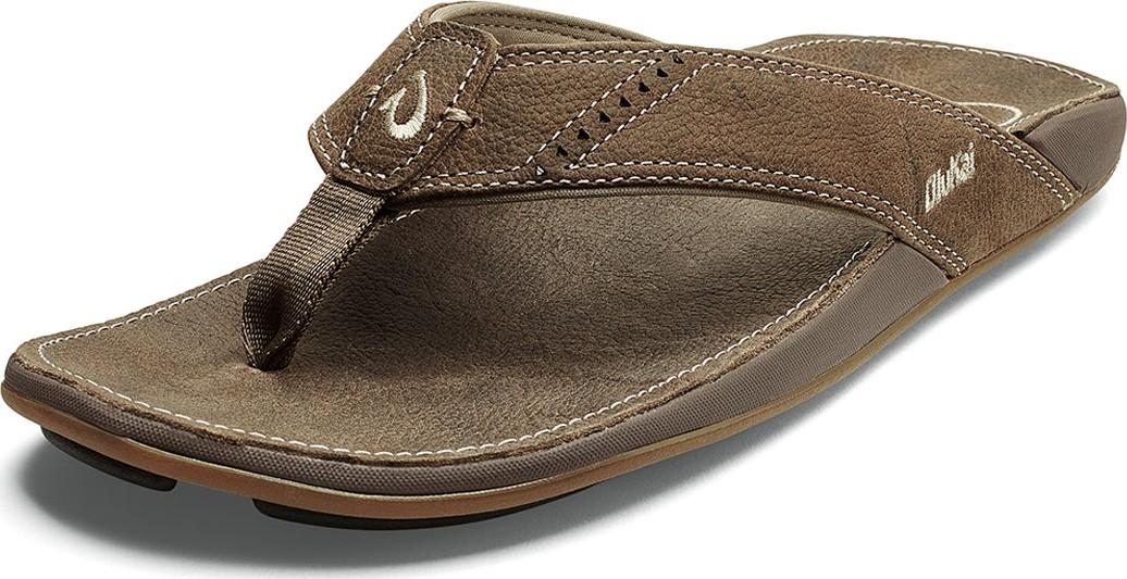 Olukai Men's Nui Leather Thong Sandals