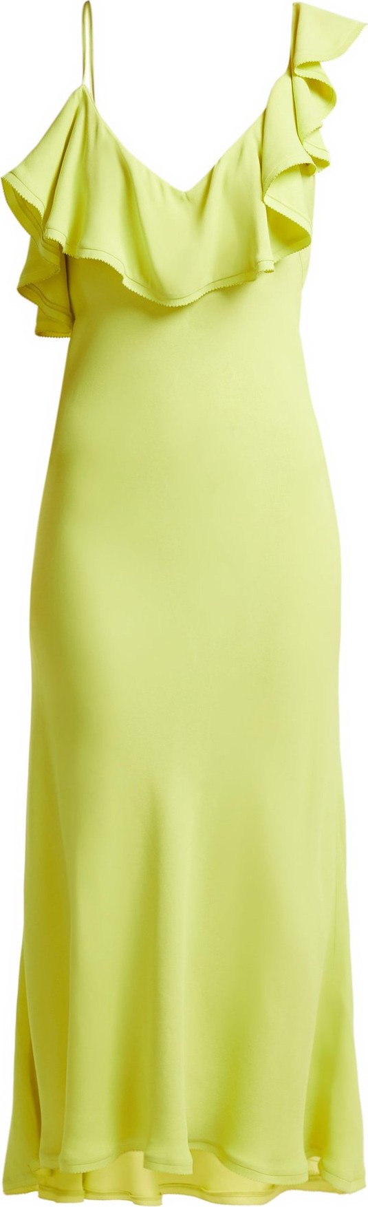 MARIA LUCIA HOHAN Ruffled bias-cut crepe dress