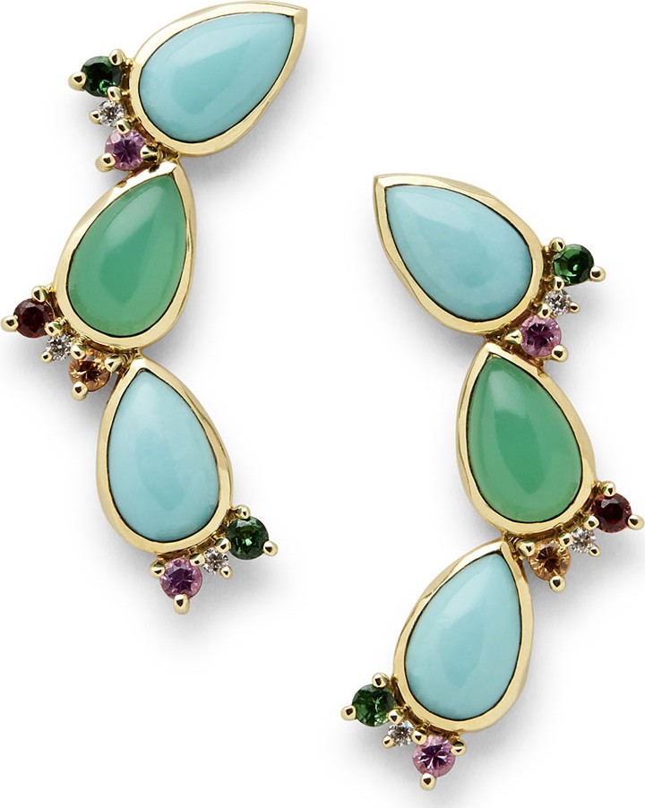 IPPOLITA Prisma Crawler Earrings in Portofino
