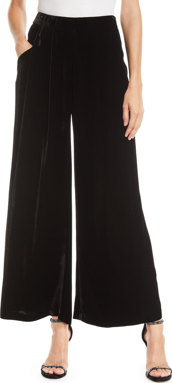 Eileen Fisher Velvet Wide-Leg Pants