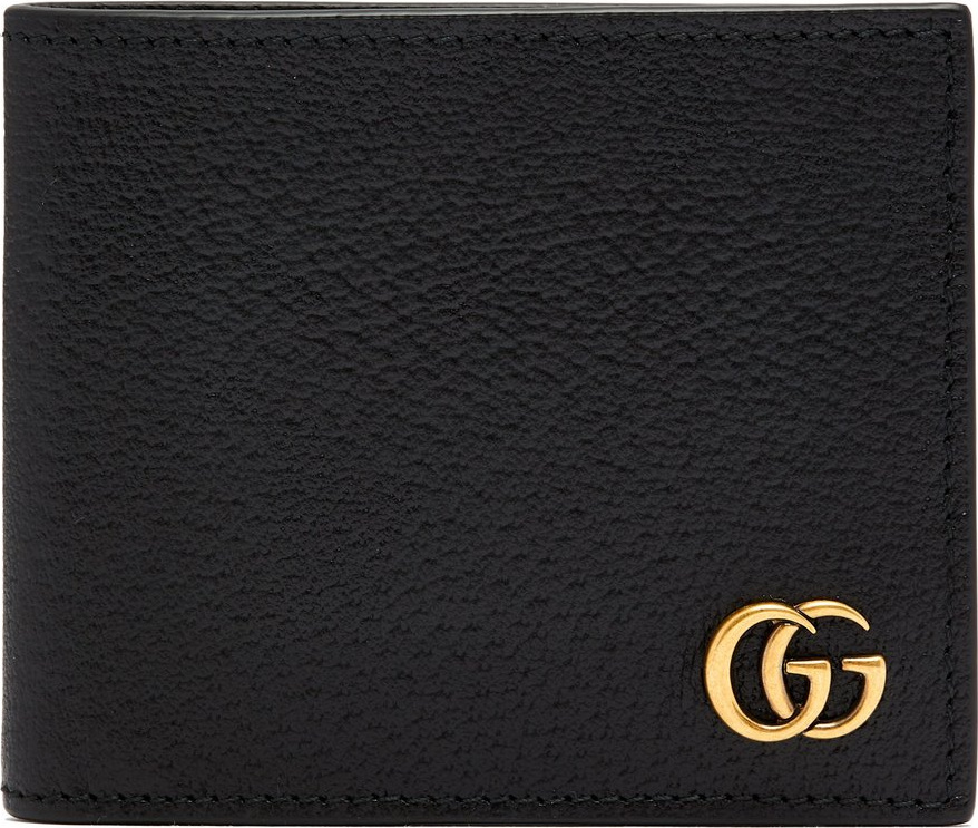 Gucci GG Marmont grained-leather bi-fold wallet
