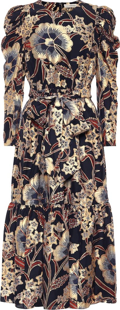 Ulla Johnson Audelia floral silk midi dress