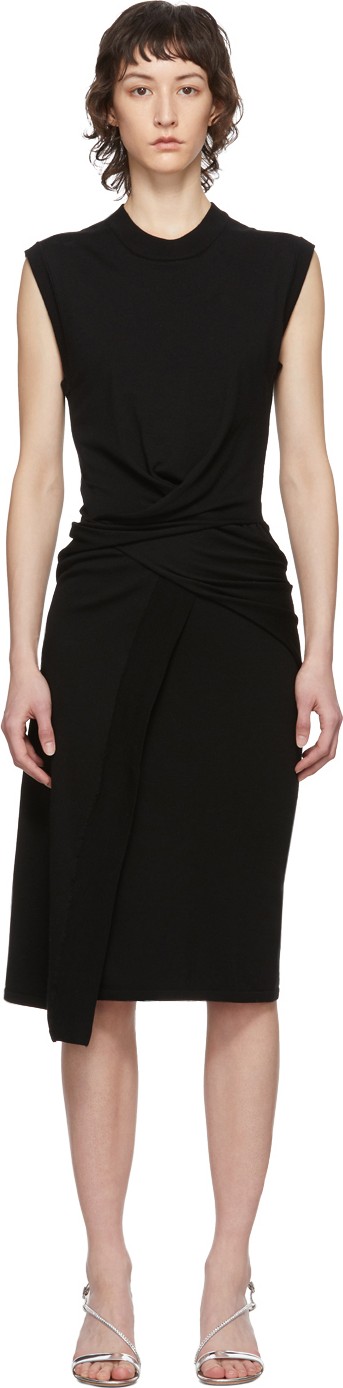 McQ - Alexander McQueen Black Tomiko Knit Twist Dress
