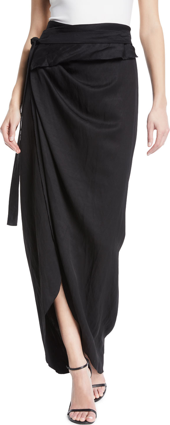 A.W.A.K.E Shiny Wraparound Skirt