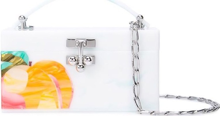 Edie Parker Peachy trunk bag