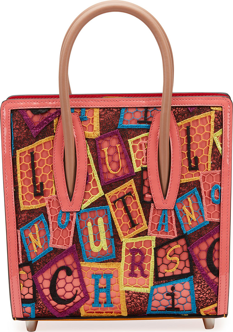 Christian Louboutin Paloma Small Dentelle AlphaLoubi Tote Bag