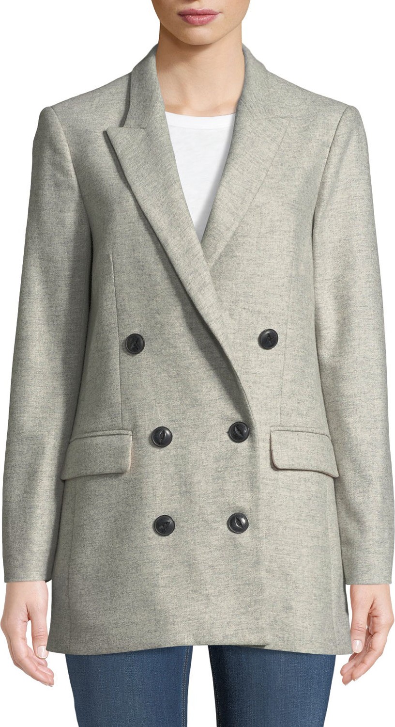 Rag & Bone Ellie Oversized Double-Breasted Wool Blazer