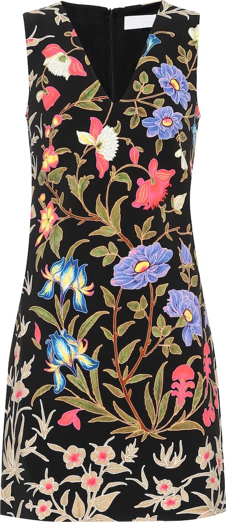 Peter Pilotto Floral-printed cady minidress