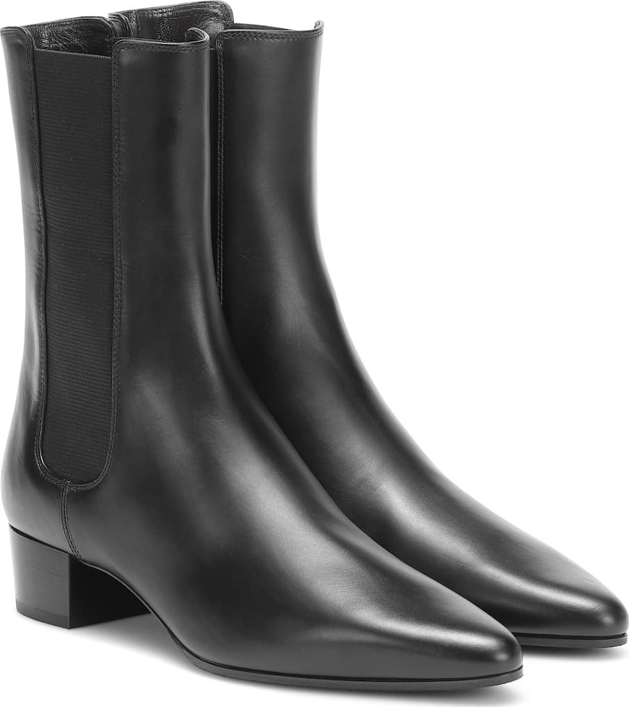 THE ROW British leather ankle boots