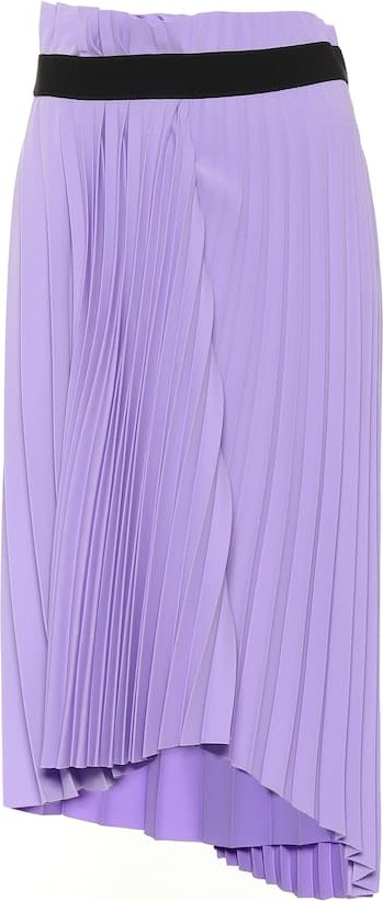 Balenciaga Pleated midi skirt