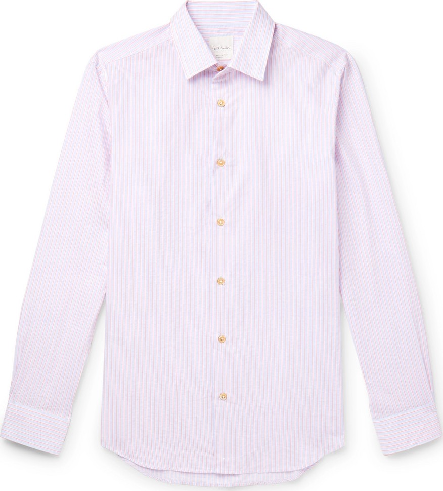 Paul Smith Soho Slim-Fit Striped Cotton-Poplin Shirt