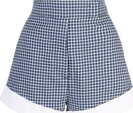 Sara Battaglia Check print shorts