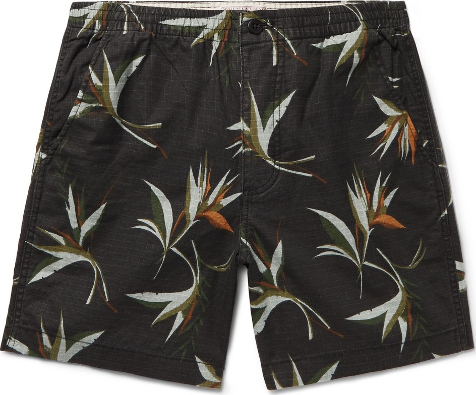 J.Crew Printed Cotton-Ripstop Drawstring Shorts