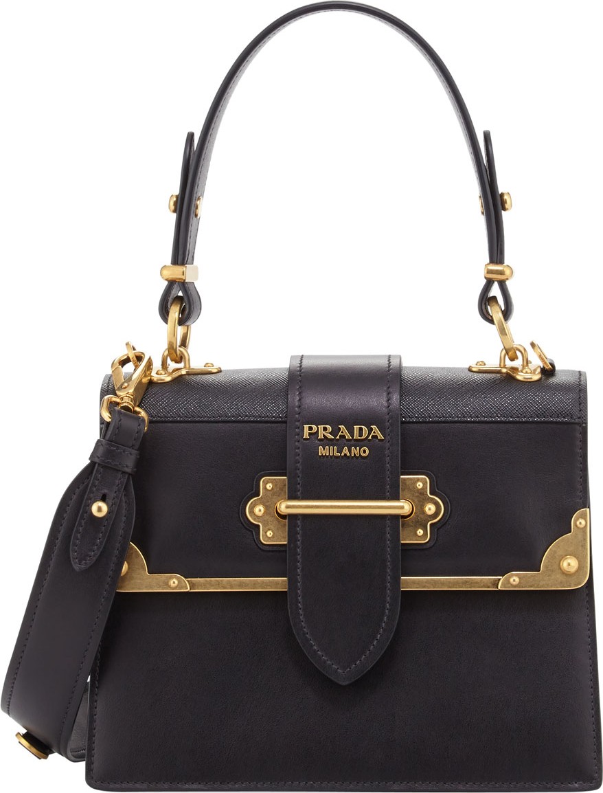 Prada Cahier Medium Calf Leather Crossbody Bag