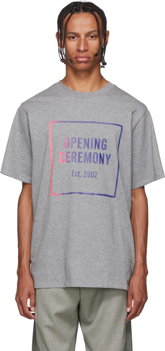 Opening Ceremony Grey Box Logo T-Shirt
