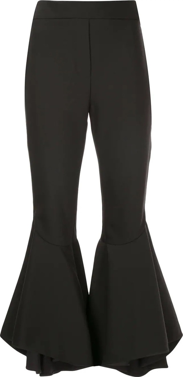Ellery full flare cropped trousers