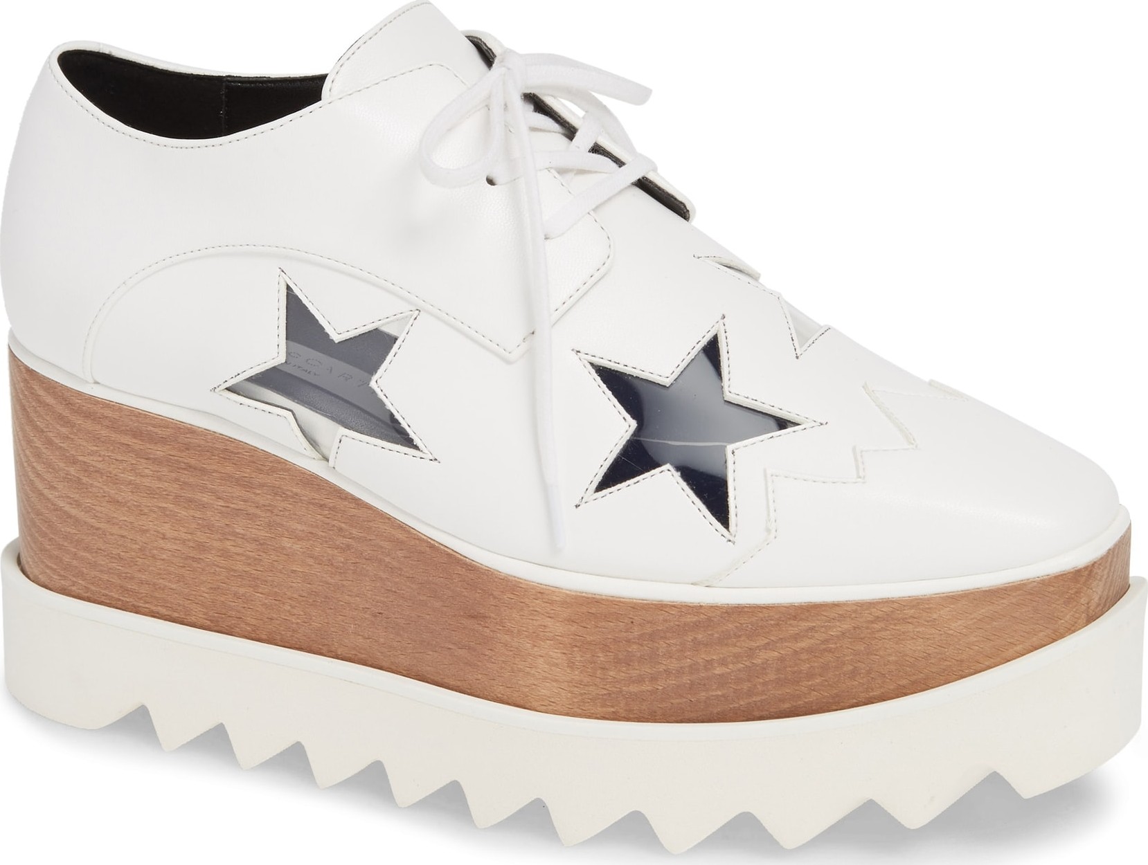 Stella McCartney Elyse Clear Star Platform Oxford