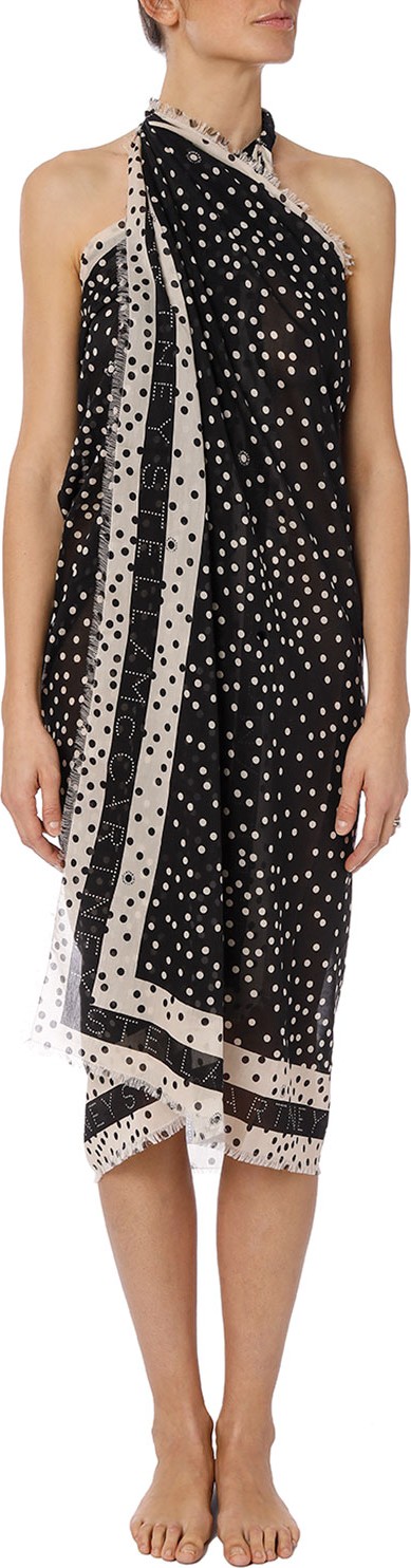 Stella McCartney Polka Dot Silk-Cotton Sarong