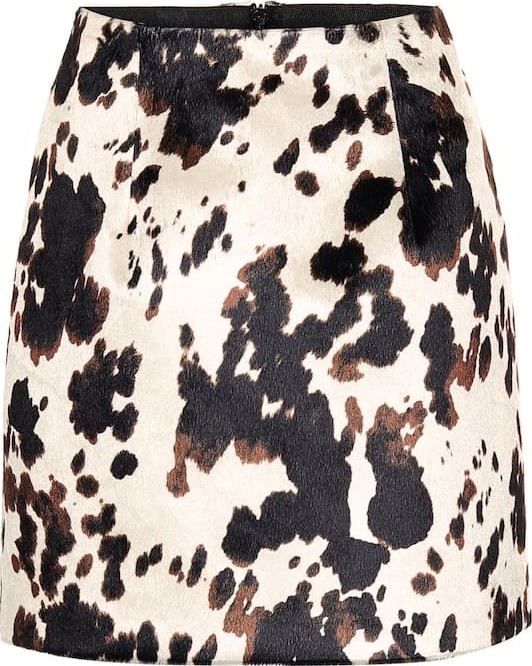 Alexachung Cow-print miniskirt