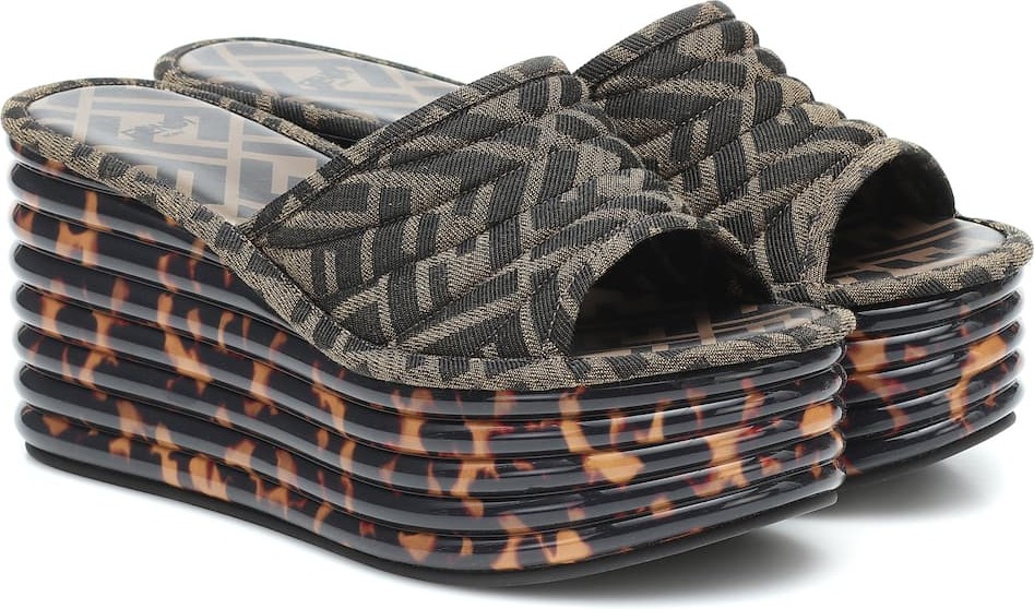 Fendi FF platform sandals