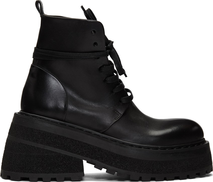 Marsell Black Carreta Anfibio Boots