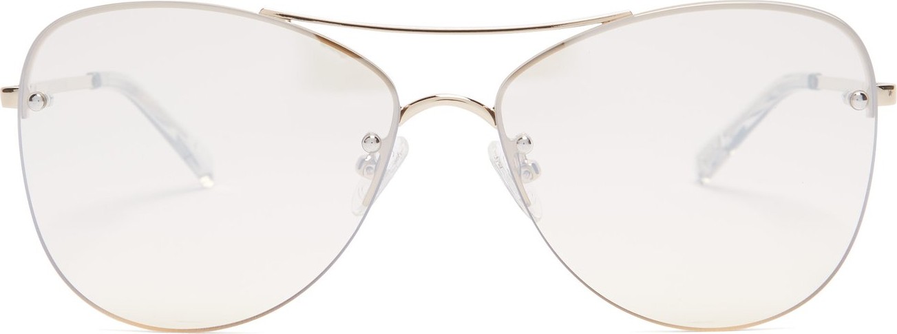 Le Specs Fortifeyed aviator metal sunglasses