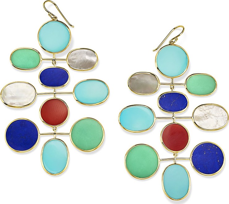 IPPOLITA 18K Polished Rock Candy Large Mobile Earrings