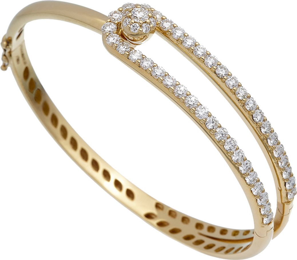 Istanboulli Gioielli Milano Anima 18k Flexible Looped Diamond Bangle