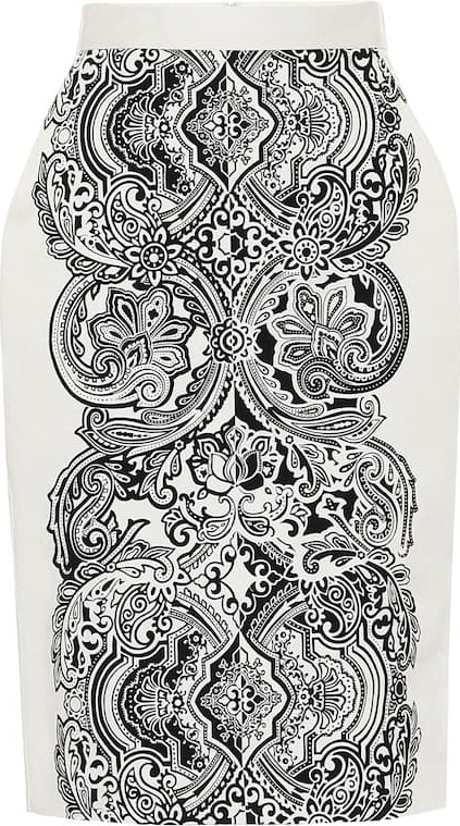 Max Mara Zinnia stretch-cotton pencil skirt