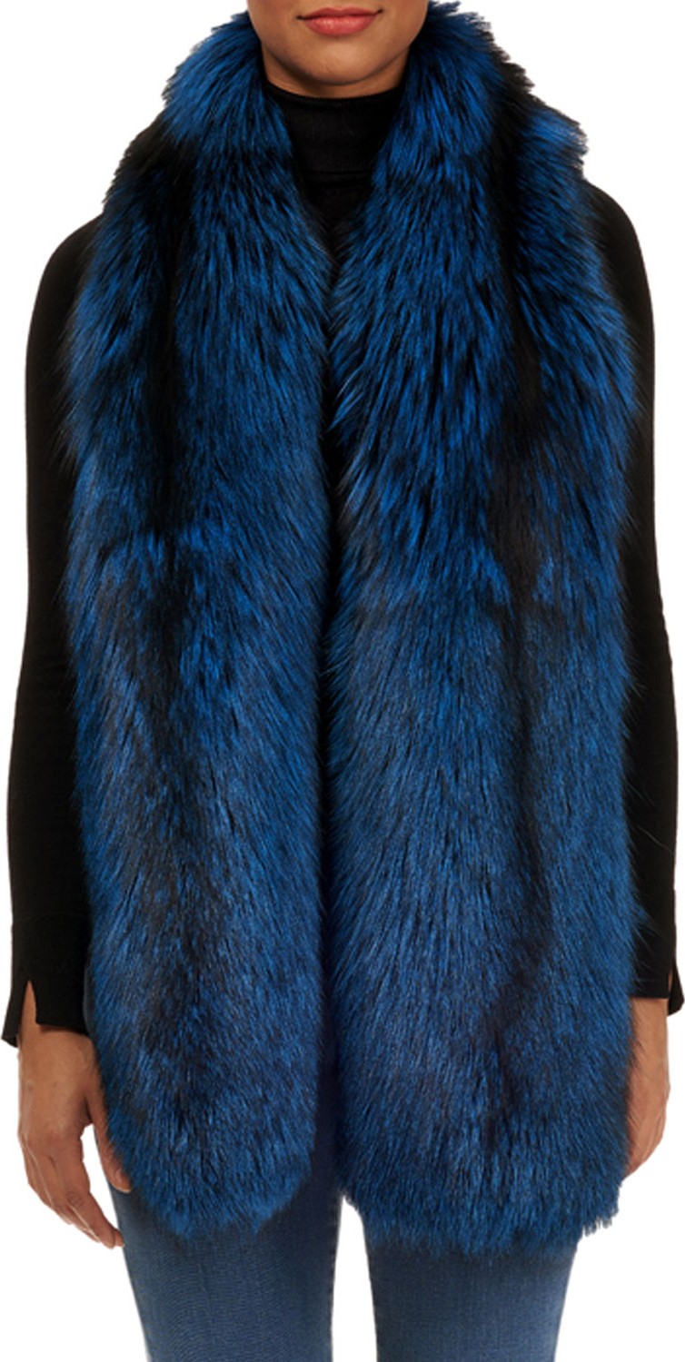 Gorski Silver Fox Fur Boa