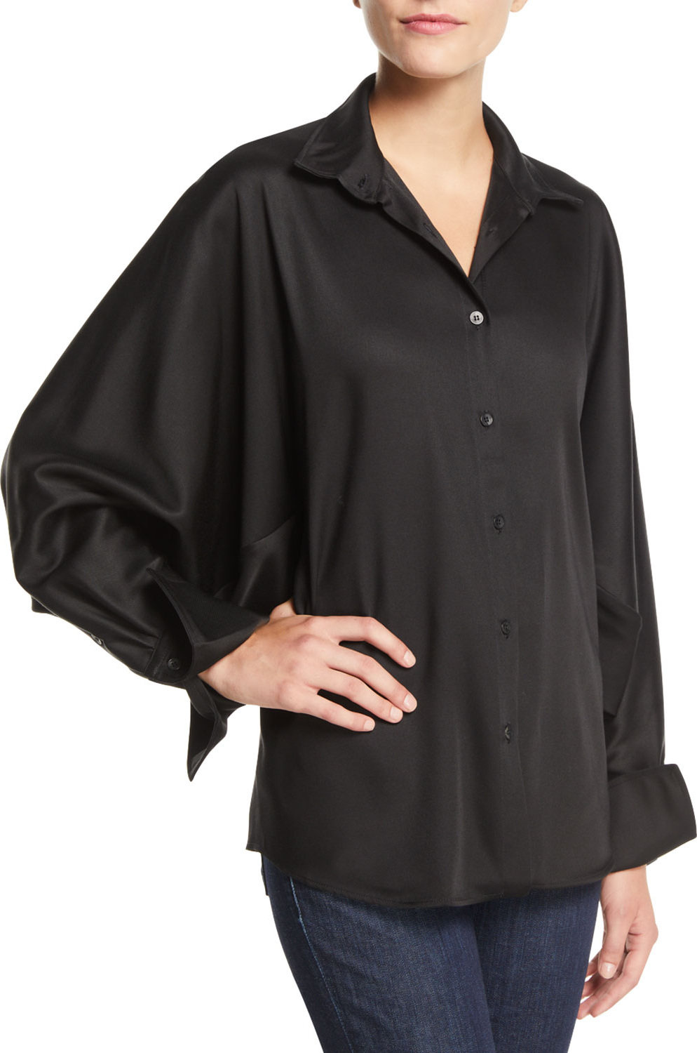 palmer//harding Solo Point-Collar Twill Button-Front Shirt