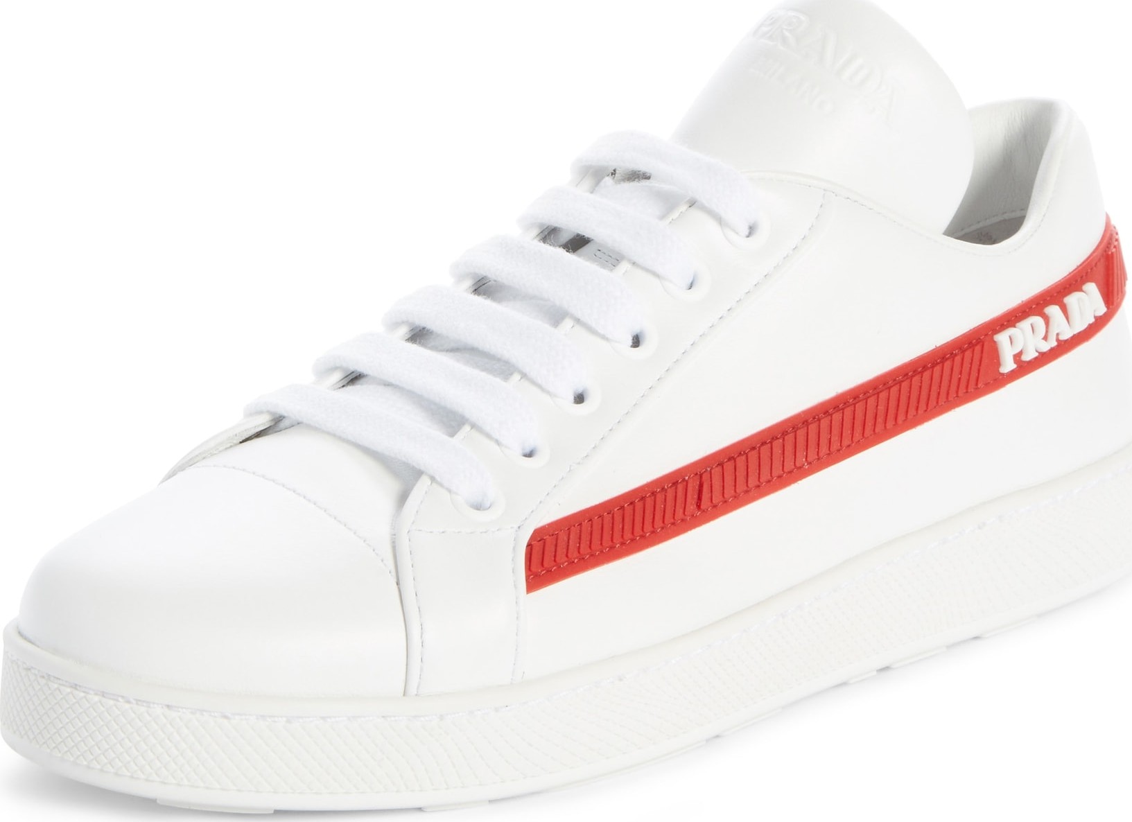Prada Logo Stripe Sneaker